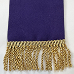 knotted tartan fringe